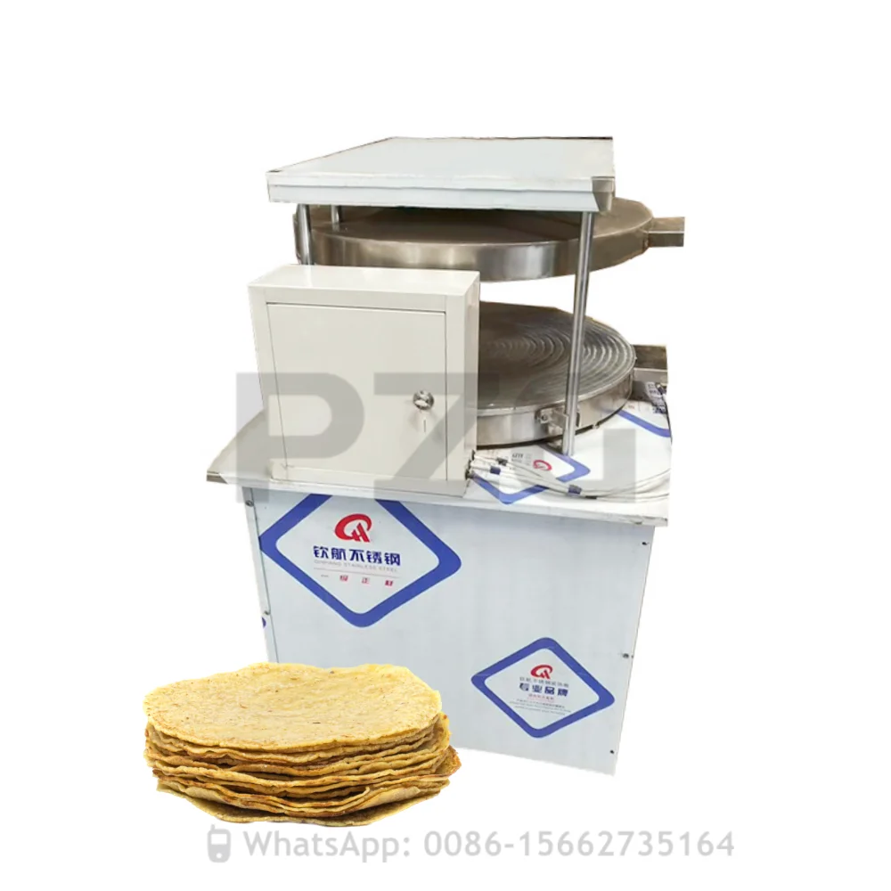 Large Capacity Hydraulic Chapati Making Machine Tortilla Roti Maker Grain Food Press Semi Automatic Machine