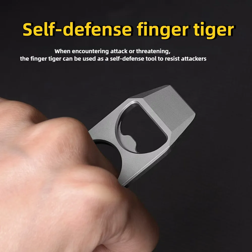 

Titanium alloy mini pry bar keychain pendant EDC portable courier tool FC13 bottle opener
