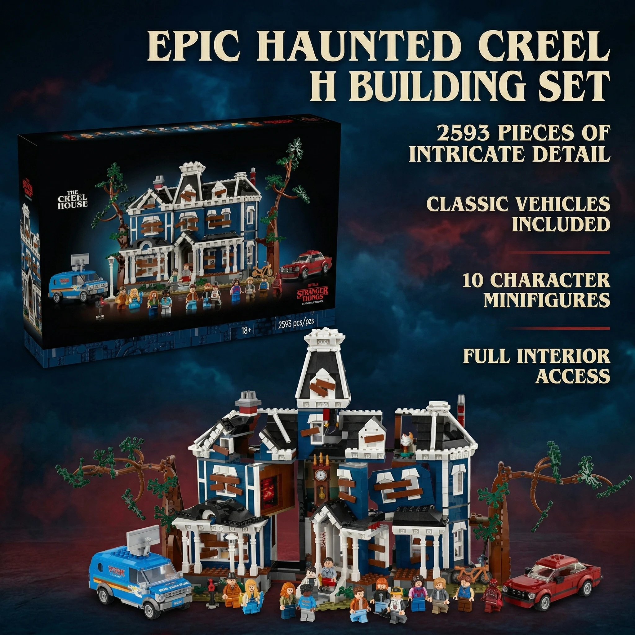 

11370 2593 детали MOC Конструктор: Модель архитектуры сцены из ТВ-сериала, подарки для детей на день рождения, сувениры для гостей, праздничный декор