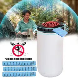 Portable Mosquito Repellent USB Rechargeable Outdoor Bug Zapper Heating Electric Camping Insect Killer Mute Mosquito Repeller