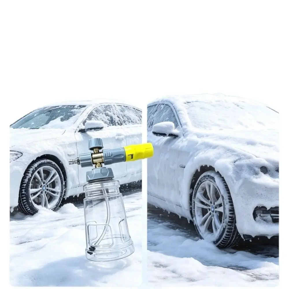Sprayer Transparent Foam Tool 1L High Pressure Snow Foam Tool Clear Snow Foam Foam Sprayer Bottle High Pressure Washer