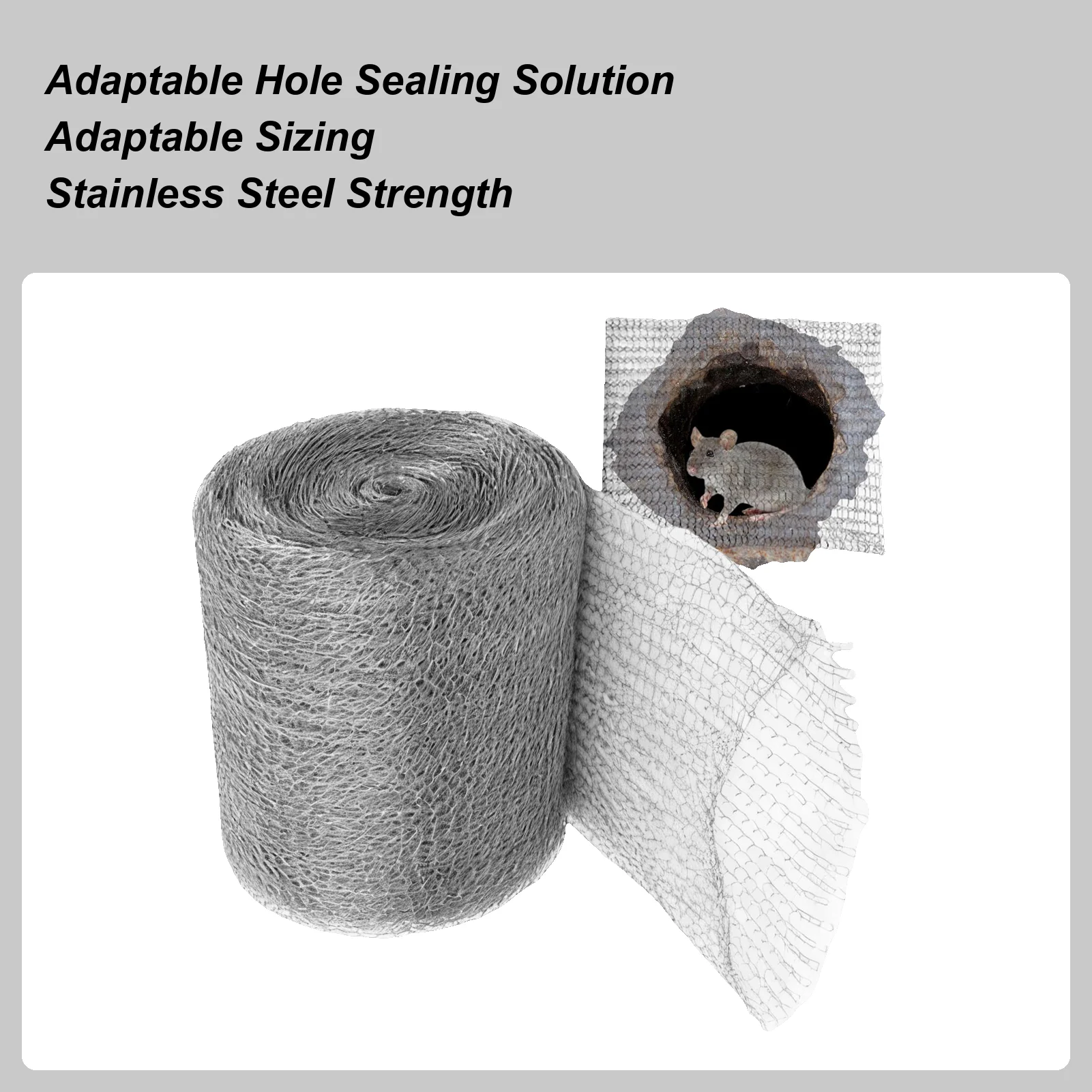 Проволочная сетка из нержавеющей стали, мягкая защитная сетка для корней, проволочная сетка для управления мышами, для щелей, дома, фермы, настенные отверстия, кондиционера