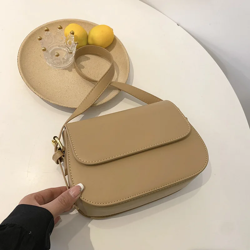 Select Women's  Square Bag 2023 New Style Retro Genuine Leather Single Shoulder Slant Cross Simple Design Summer Handbag