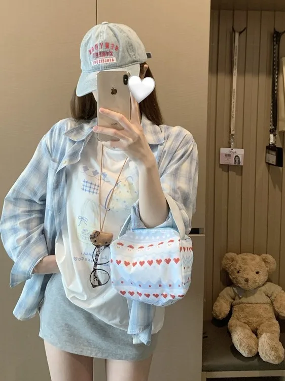 

Autumn New Sle Women's Long Sve irt Casual Loose Plaid Single Button Ele Open Cardigan Top Quali Material