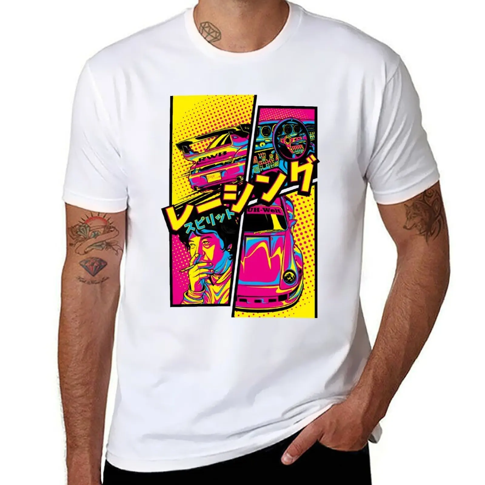 

RWB 993 Manga style T-Shirt t shirts cotton 100% t shirts with prints T-Shirt