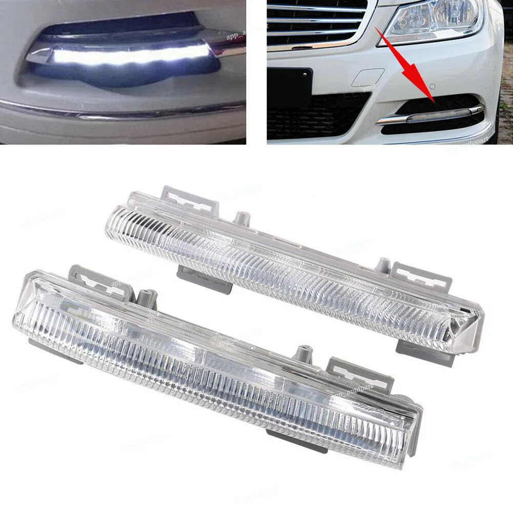 Daytime Running Light Cars DRL The fog Driving Daylight Head drl lamps Lights Singnal Lamp for Mercedes-Benz W204 W212