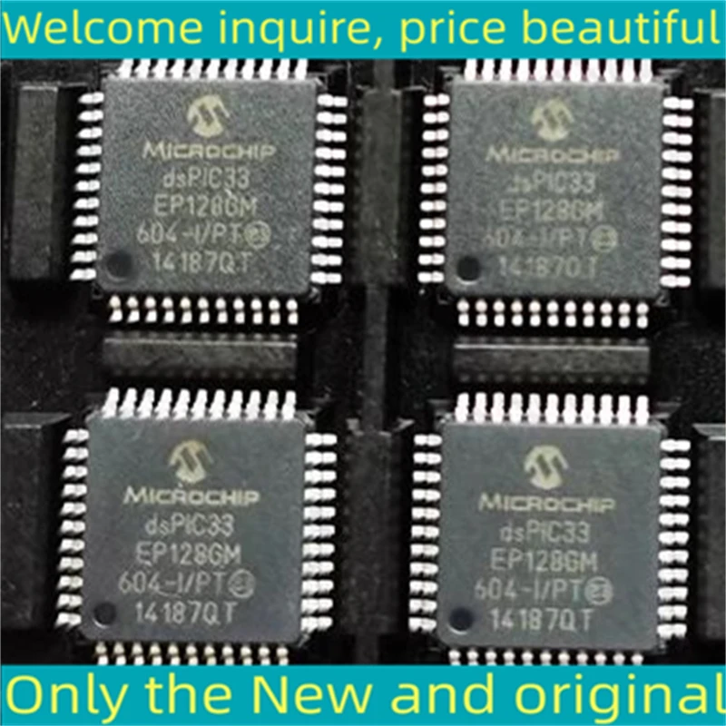 2PCS New and Original IC Chip   DSPIC33EP128GM604-I/PT DSPIC33EP128GM604-I 33EP128GM604-I TQFP44