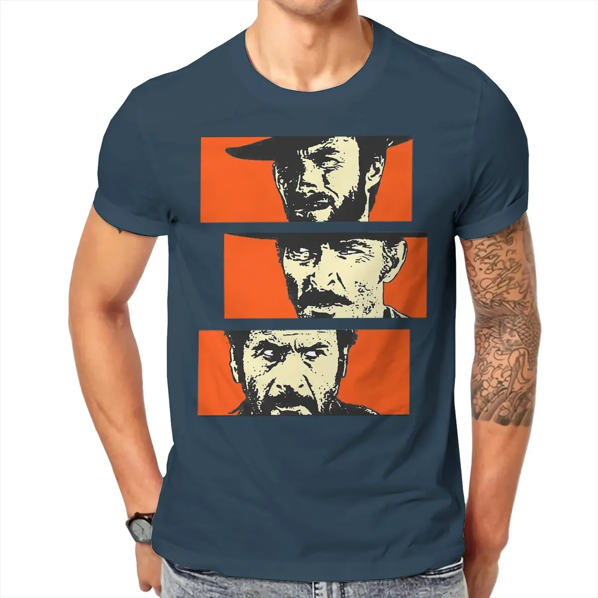 Letnie koszulki Unisex Tuco kowboj dobry, zły i brzydki Blondie Angel Eyes nowość fajne koszulki odzież uliczna S-6XL