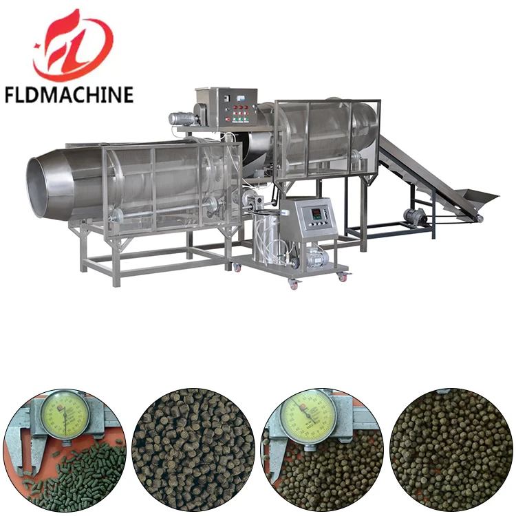 Factory Use Floating Sinking Dry Fish Feed Extruder Making Production Line in China