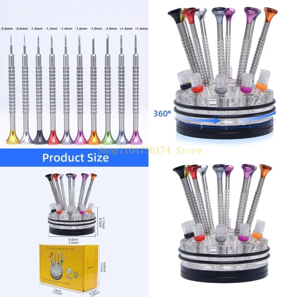 

Professional Precise Screwdriver for Detailed Work, NonSlip Grip, Flat Heads -0.8mm,-0.6mm,-1.0mm,-1.2mm, top sale
