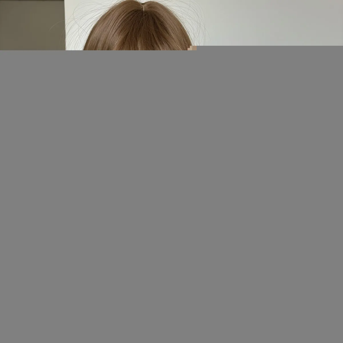 

Long Straight Layered Dress Up Wig With Bangs Synthetic Hair Women Medium brown
