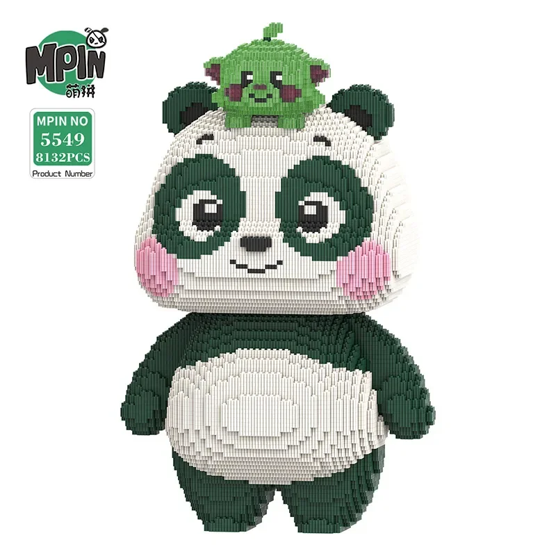 

Super Cute Panda Building Block 3D DIY Animal Model Panda Mini Brick Figure Toys for Home Decoration