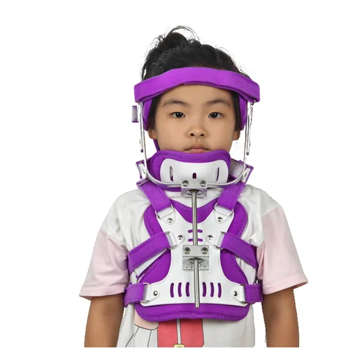 Child Cervical Fracture Rehabilitation Support Adjustable Head Neck and Chest Fixation Support