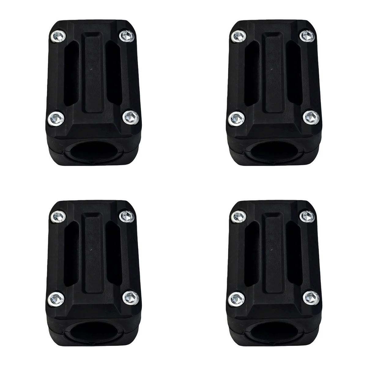 

4PCS Motorcycle Bumper Slide Blocks Plastic Construction Rubber Gasket Inner 27mm Outer 6.5x4.4x4cm for Touring Bikes