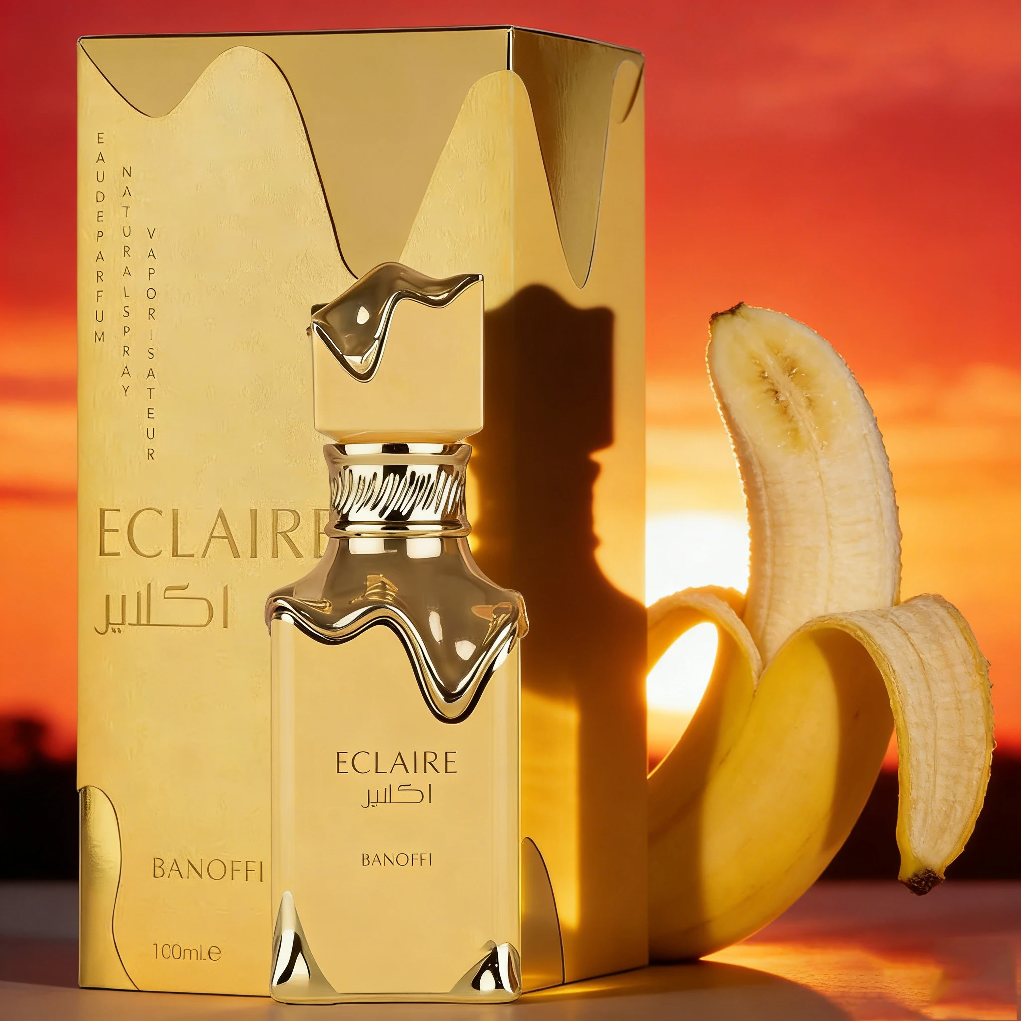 ECLAIRE BANOFFI Banana Cream Cake Fragrance Women's perfume spray, 3.4 oz 100 ml, sweet and charming fragrance