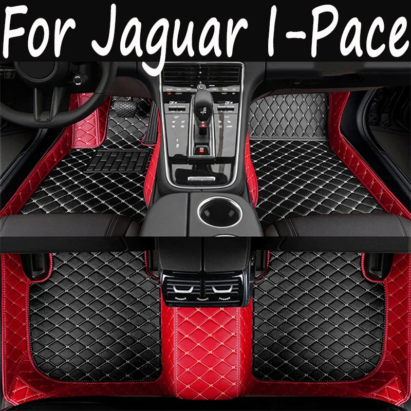 Car Floor Mats For Jaguar I-Pace IPACE I PACE 2018~2022 pet Leather Mat Anti Dirty Pad Cubre Pisos Para Autos  Accessories