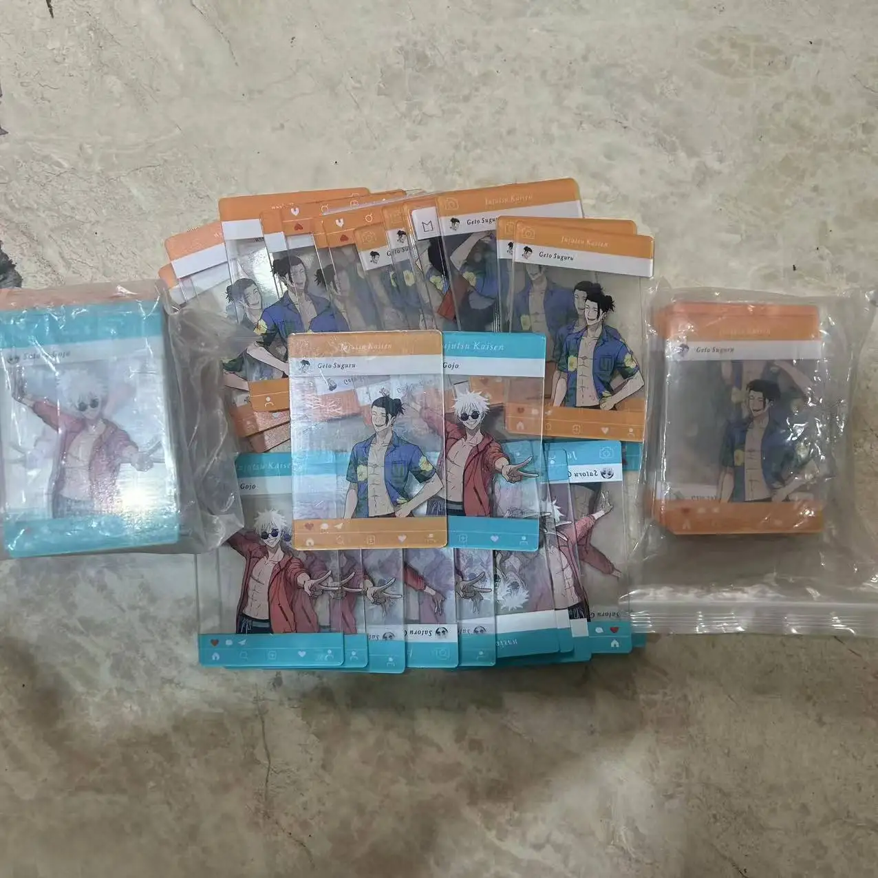 

2pcs/set 2026 New Anime Jujutsu Kaisen Gojo Satoru Acrylic Figure transparent Model Plate Desk Decor Collection ornaments Gifts