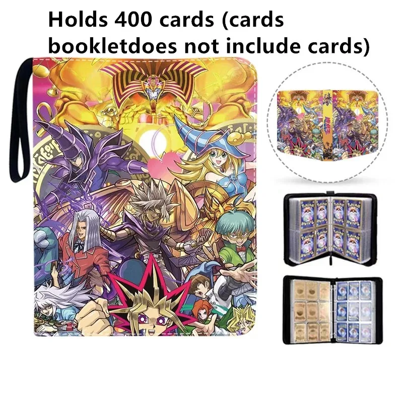 Yu Gi Oh Anime Card Album Book, Zipper Game Cards, Binder Holder, presente para crianças, livro de coleção, 400pcs, 900pcs