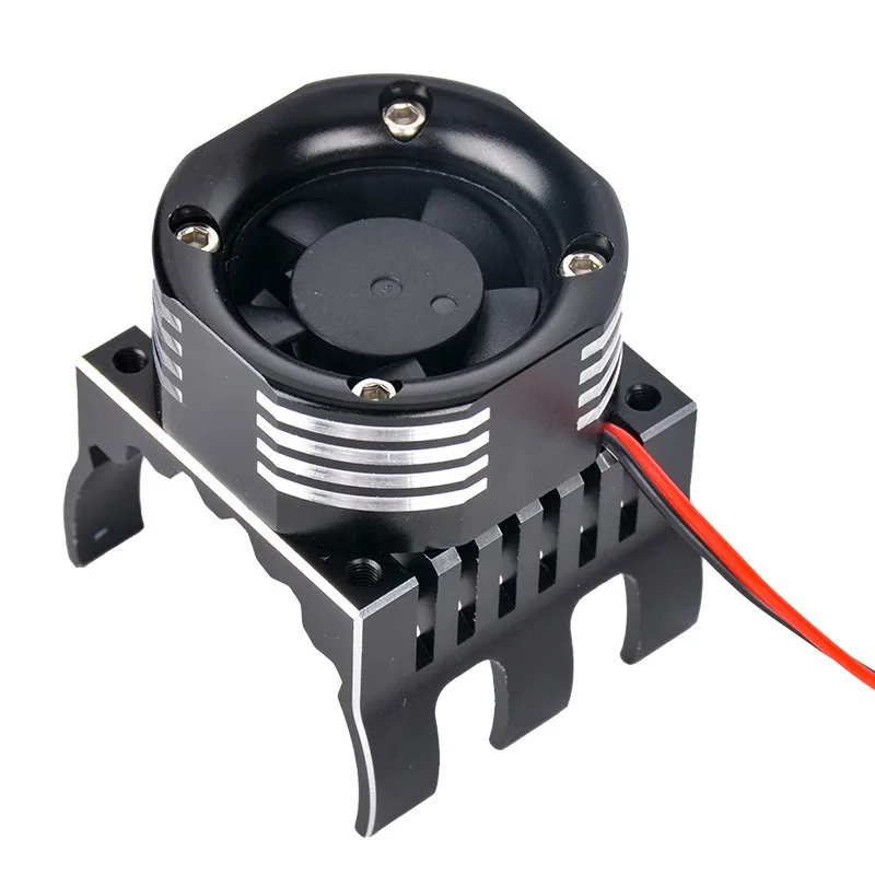42mm Motor Cooling Fan Heat Sink With LED Light For Trxs 1/10 E-Maxx E-Revo Summit Arrma 1/8 Kraton Talion Typhon