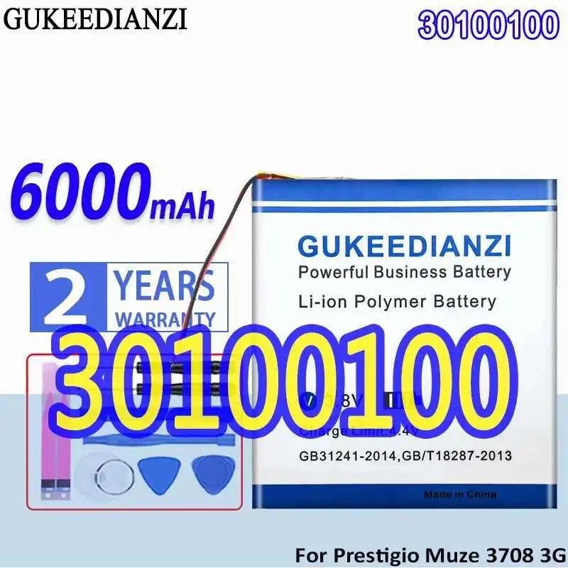 Аккумулятор для ноутбука Prestigio Muze 3708 3G PMT3708_3G PMT3708D PMT3708C 30100100 Safe 6000 мАч Аккумулятор для ноутбука Prestigio Muze 3708 3G PMT3708_3G PMT3708D PMT3708C 30100100 Safe 6000 мАч