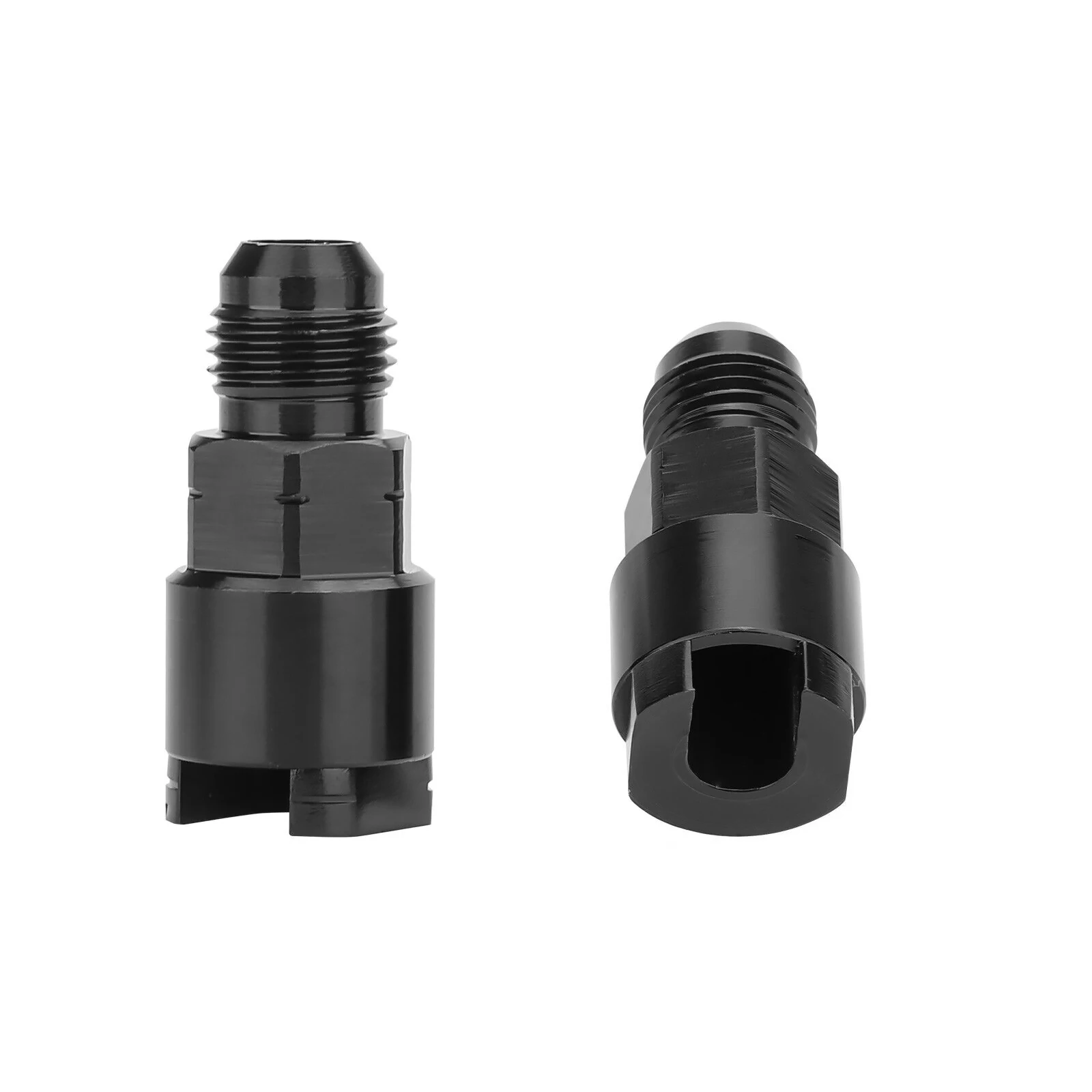 

Push-On Hose End Fittings 6AN to 3/8" 5/16" Quick Disconnect Fuel Line Adapters CNC Machined Anodized Aluminum for EFI Oil Gas