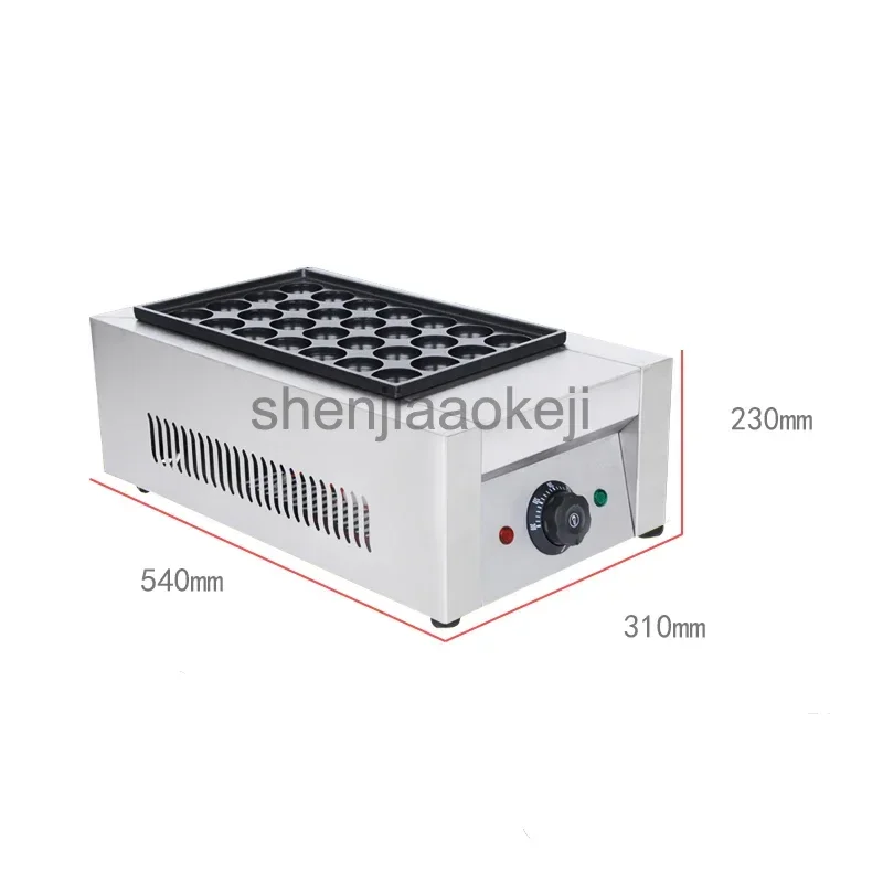 Professional Electric Octopus Ball Machine Non-stick Pan Fish Ball Furnace Commercial Single Board Octopus Balls Machine 220v1pc