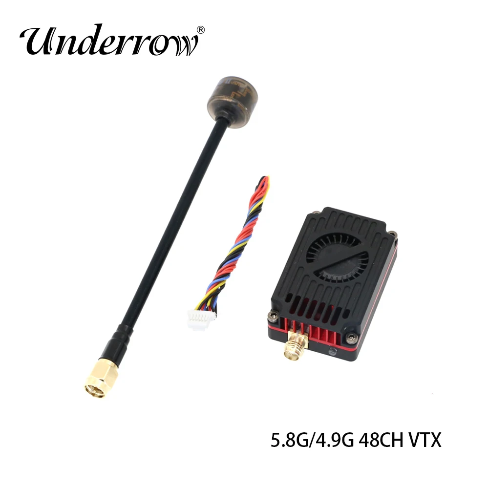 

Видеопередатчик RushFPV 5.8G/4.9G 4W 48CH VTX с FPV-антенной