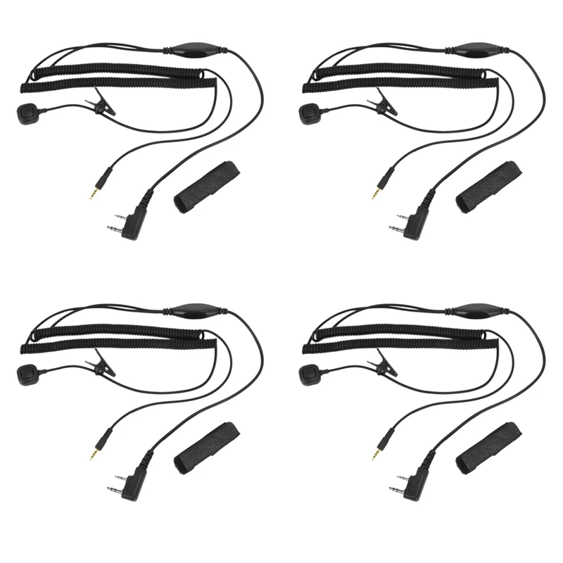 New-4X V3 V6 V8 V1098a V5s Bluetooth Helmet Headset Special Connecting Cable For Kenwood Baofeng UV-5R UV-82 GT-3