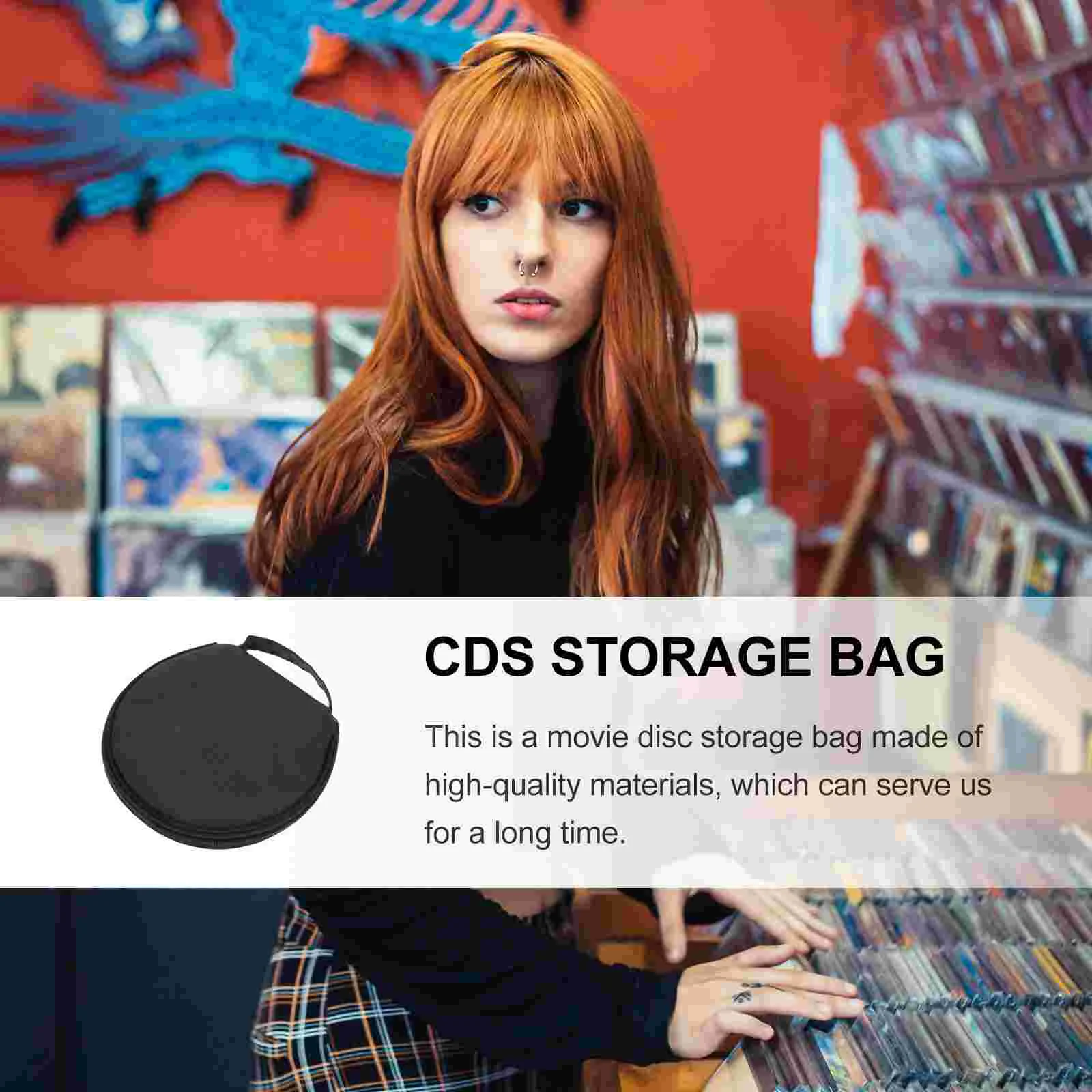 20 Capacity CD Bag Shockproof Disc Storage Protector Portable Dustproof Case Numbered Holder Pouch Oxford Cloth