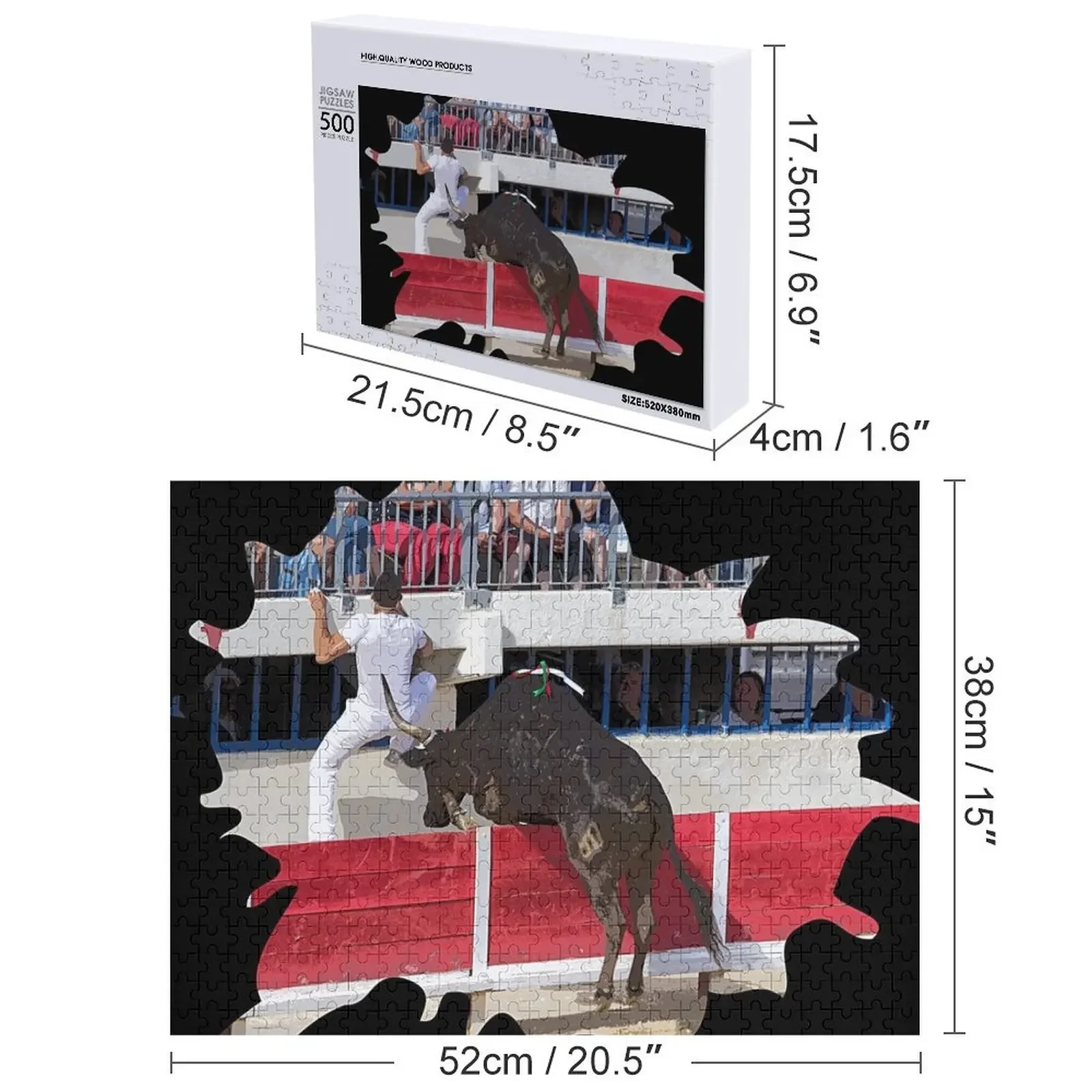 Пазл Southern Camargue Bull France Works Of Art Wood Photo Персонализированный пазл