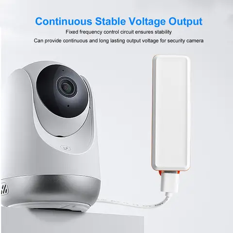 Reservströmförsörjning 2600mAh DC5V 2A USB-ingång Flamskyddsmedelshölje UPS DC5V 1.2A USB-utgång Uppladdningsbar för CCTV-kamera 10 best sales USB-UPS - №3