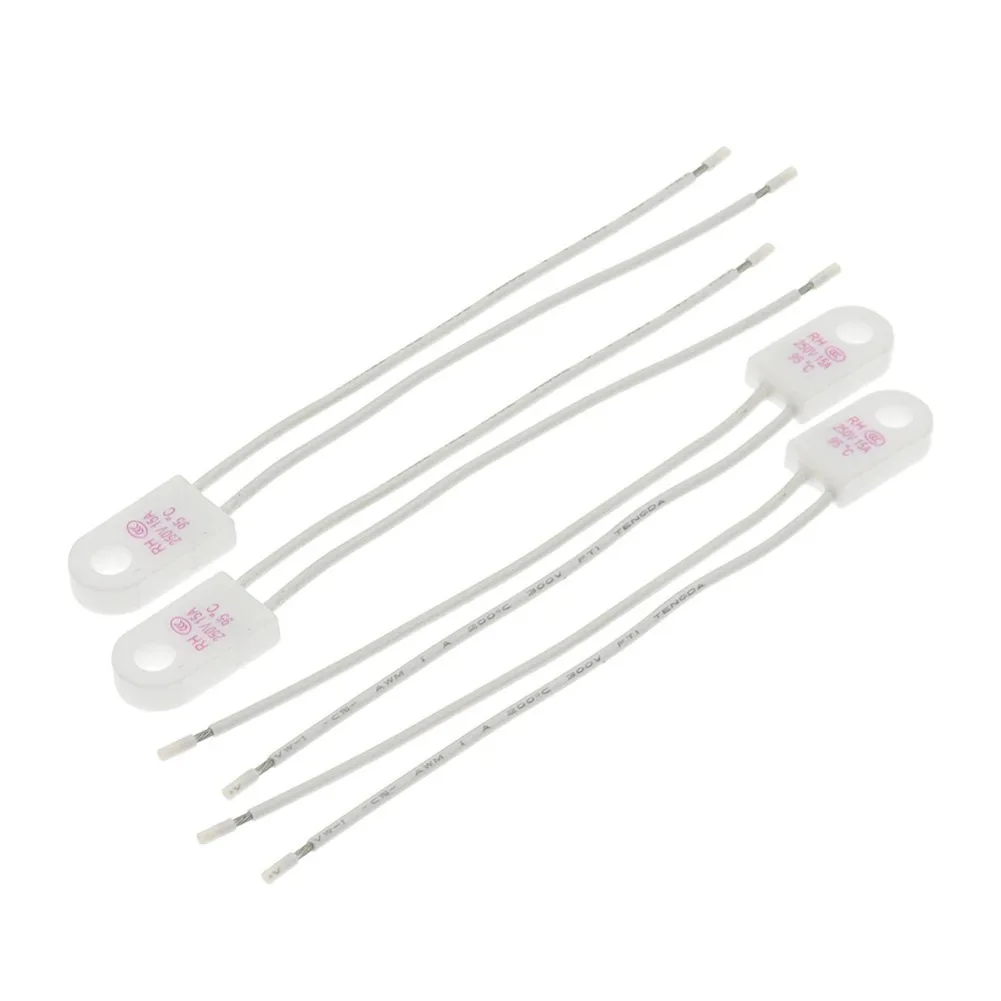 Color White Thermal Cutoff Thermal Fuse Heat Resistant Insulation Rated Current 15A Dual Voltage Compatibility