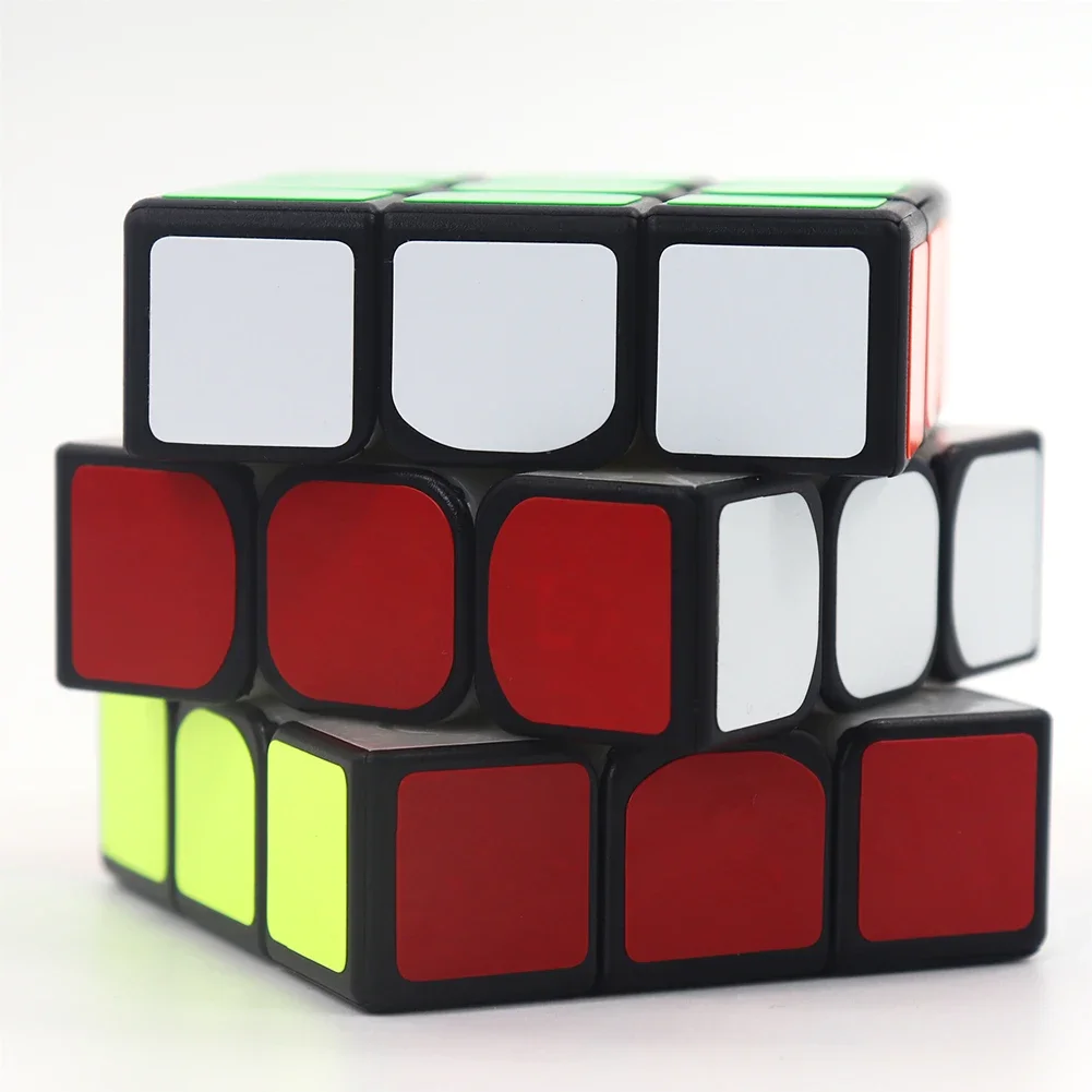 Shengshou 3x3x3 Mr. M Magnetic Cube Twisty Puzzle Toy Colorful Sticker Stickerless Puzzles For Children Toys Black