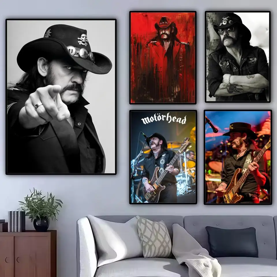 Singer L-lemmy Kilmister Poster Modern and Elegant Wall Stickers for Home Decor Living Room Dormitory Wall Art
