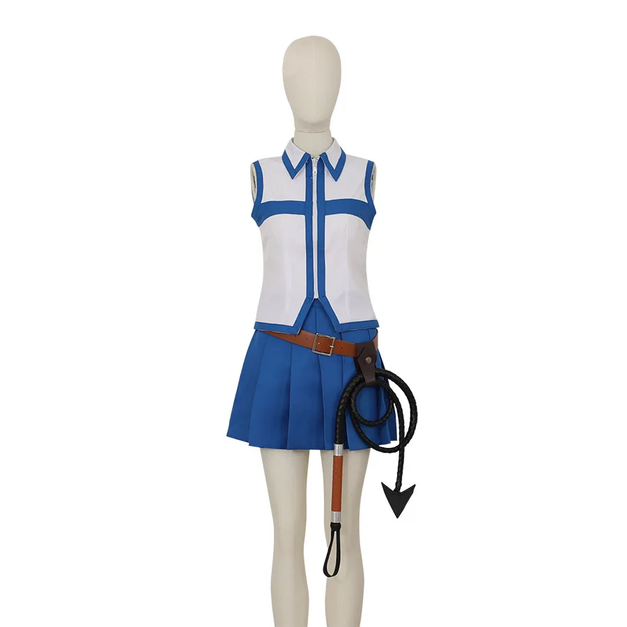 

HOLRAN Women Lucy Heartfilia Default Uniform Cosplay Costume Party Dress