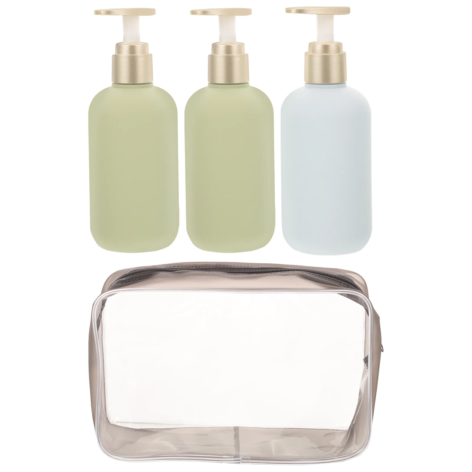 

3 Pcs Portable Lotion Bottle Toiletry Bottles Travel Containers for Toiletries Leak Proof Filling Shampoo and Conditioner Pe