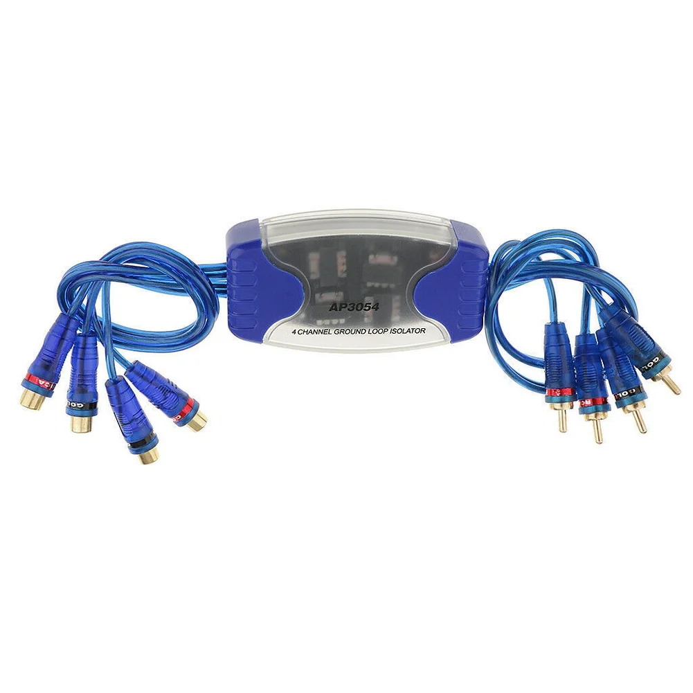 50w Sound System Filter Ground Loop Isolator Gold-plated Connectors 12v for Voltage Rating Automotive Noise Isolator