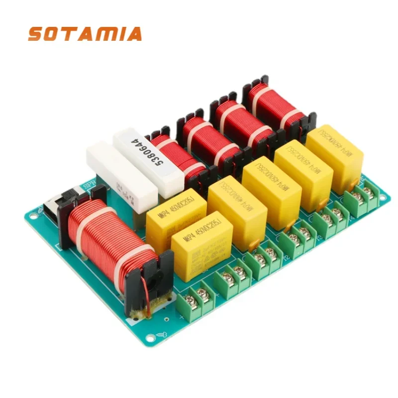 SOTAMIA 300W Five-way Crossover Divider High Power KTV Stage Professional Audio Speaker Frequency Filter Division Smart Home