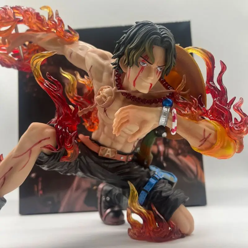 

One Piece Portgas D Ace Fire Fist Ace Pvc Action Figure Flame Effect Battle Pose Collectible Statue Desktop Decor For Anime Fans