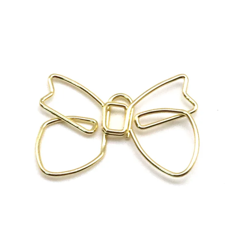 Bowtie Shape Paper Clip Bookmark Cute Creative Metal Paper Clips Decorative Butterfly Shaped Paperpin Bow Design Bookmark Pin