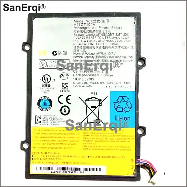 3,7 В 3700 мАч L10C1P22 аккумулятор H11GT101A для аккумулятора Lenovo Lepad A1 A1-07