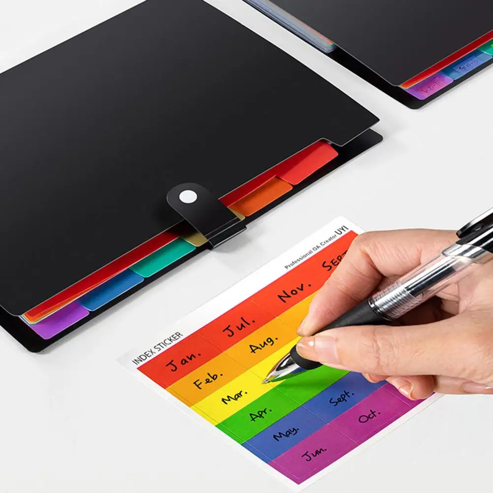 3Pcs Expanding File Folders Accordian Folder Reusable A4 Size Expanding File Folders Document Organizer for Office School Supply