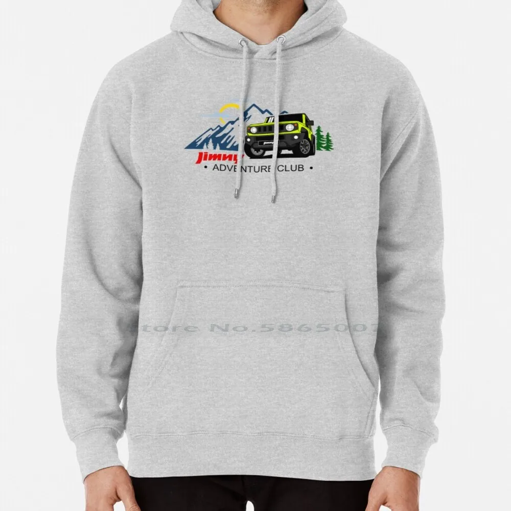 Jimny Adventure Club Hoodie Sweater 6xl Cotton Jimny Jdm Off Road Offroad Track Adventure Mountains Hike Hiking Awd 4 Wheel