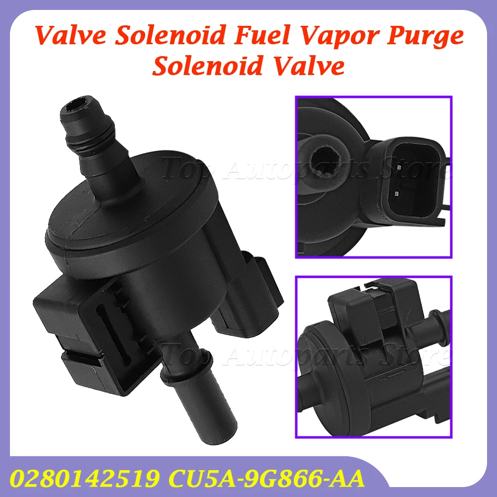 Cocok untuk katup Solenoid pembersih uap bahan bakar katup Ford F150 0280142519   CU5A 9G886 AA CU5A9G886AA