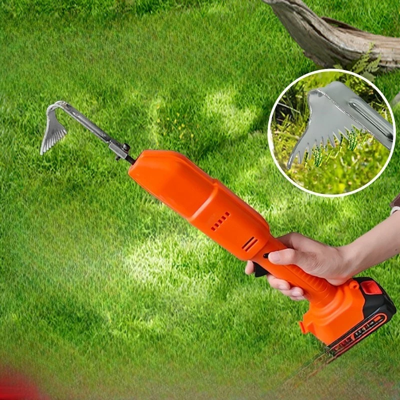 Small household handheld electric hoe for loosening soil, garden bonsai weeding and turning soil, wireless micro tiller