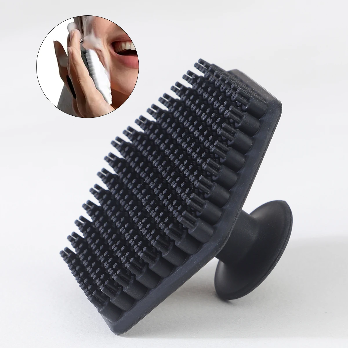 Men Facial Cleaning Brush Scrubber Silicone Miniature Face Deep Clean Shave Massage Face Scrub Brush Face Cleaner