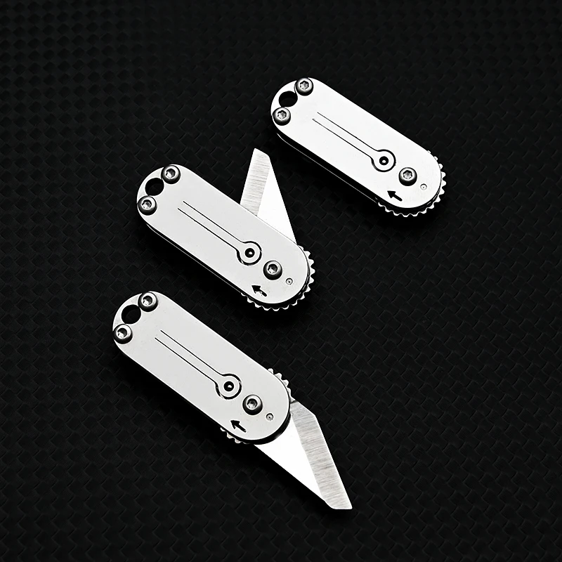 Stainless Steel Mini Knife Portable Pocket Knife Sharp Blade Gear Small Knife Keychain Pendant Unpacking Express Box Hand Tools