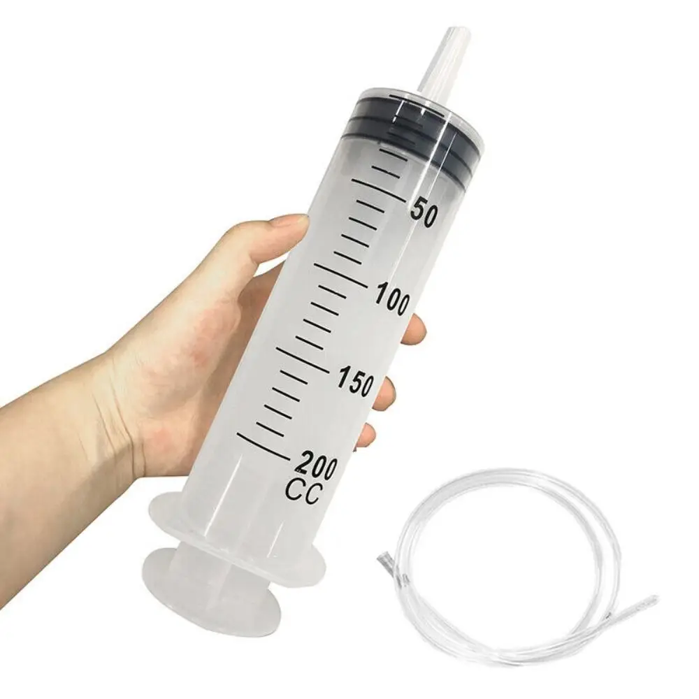 Reusable 1.3m Tube 150ml-500ml Hydroponics Nutrient Feeding Ink Pump Measuring Big Syringe Large Capacity