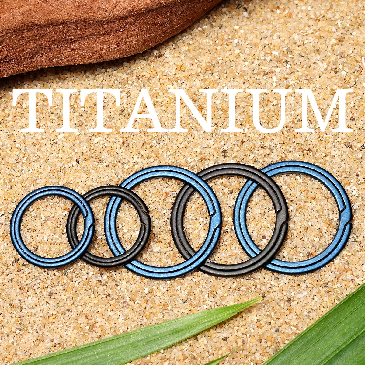 Titanium Key Ring Super Lightweight Men Women Titanium Keychain for Car Key Rings Holder Quickdraw EDC Tool Male Gift Gadgets