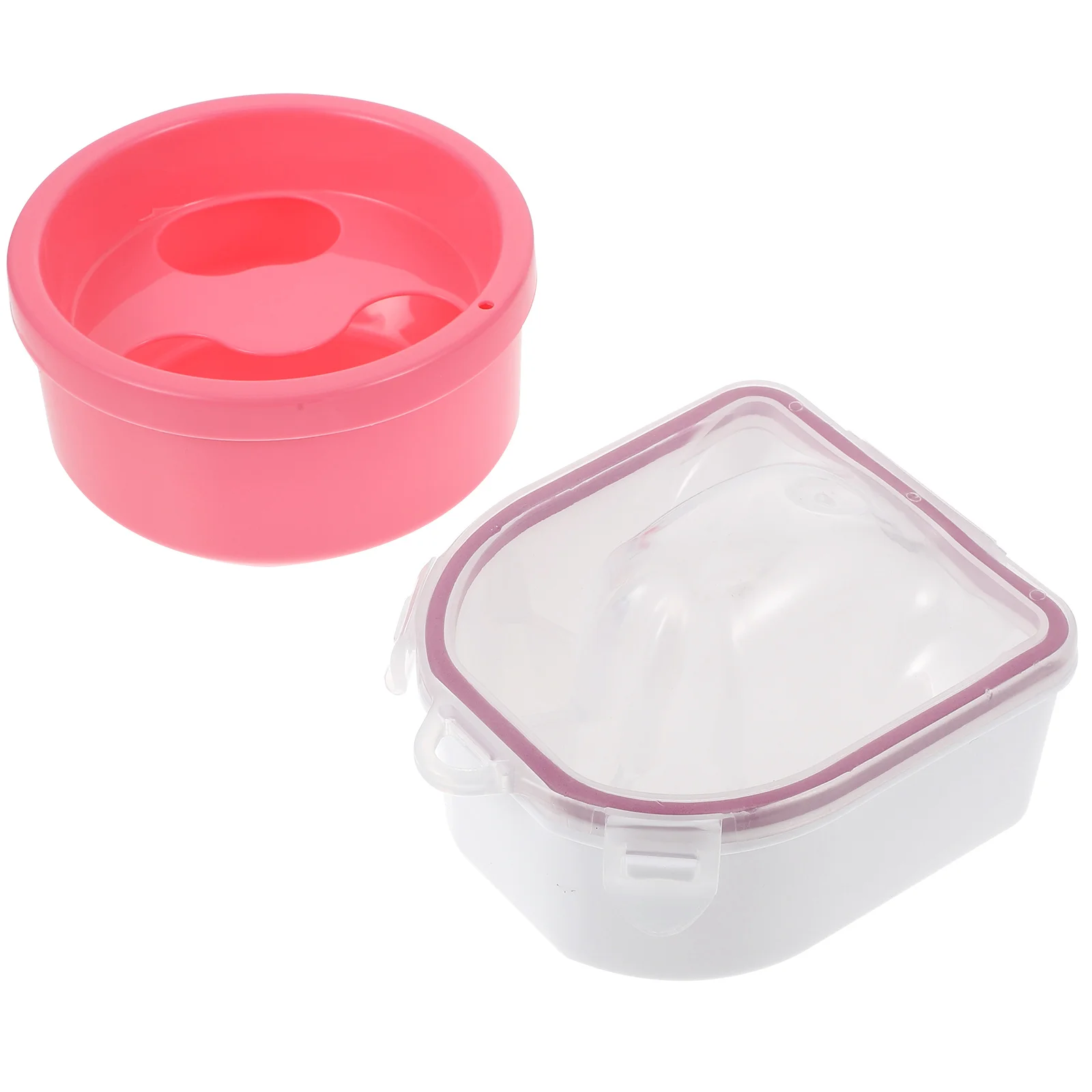 

2Pcs High-Quality Nail Soaking Bowls Japanese Style Manicure Bath Hand Spa Tools Nail Salon Supplies